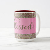 Béni ! Mug à café fantaisie (Rose) (Devant droit)