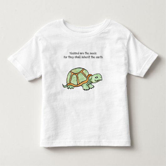 Béni sont le T-shirt Meek Turtle Toddler (Devant)