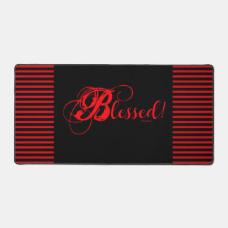 Béni ! Tapis de bureau (Noir/Rouge)