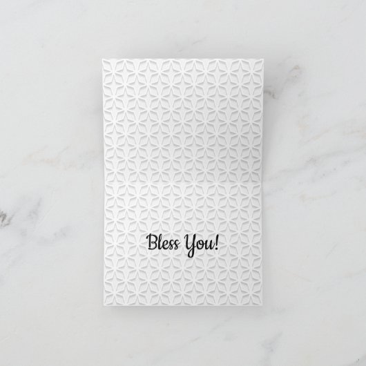 Béni vous - Carte pour notes de marais (Intérieur)