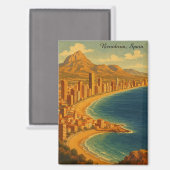  Benidorm Costa Blanca Spanje Reizen Magneet (Voorkant / Achterkant)
