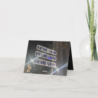 Benidorm fotografie wenskaart feestdagen kaart