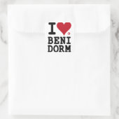 BENIDORM Holidays I LOVE BENIDORM Vierkante Sticker (Tas)