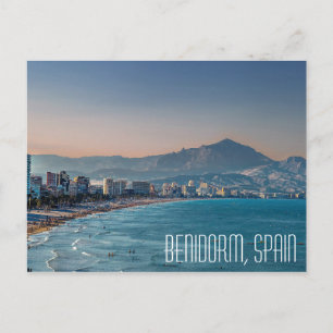 Benidorm, kustschot Spanje Briefkaart