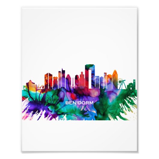 Benidorm Skyline Foto Afdruk (Voorkant)