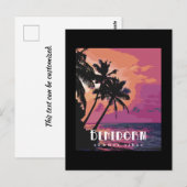 Benidorm Spain Summer Vibes Beach Briefkaart (Voorkant / Achterkant)