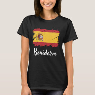 Benidorm Spanje, Spaanse vlag, Benidorm T-shirt