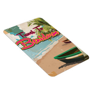 Benidorm,Spanje Vintage vakantieposter Magneet