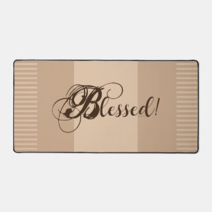 Bénie ! Tapis de bureau (Brun clair/ Marron)