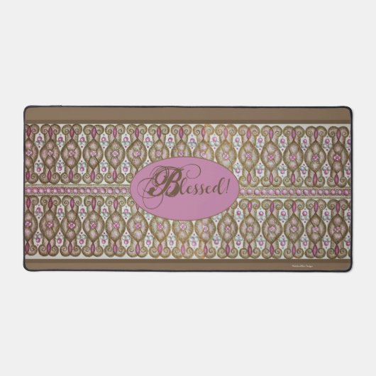 Bénie ! Tapis de bureau Chocolat/Berry - Chocolat (Recto)