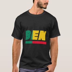 Benin Ben Beninese met vlag T-shirt