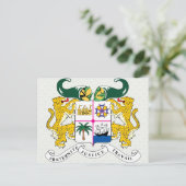 Benin Coat of Arms detail Briefkaart (Staand voorkant)