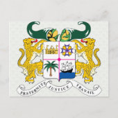 Benin Coat of Arms detail Briefkaart (Voorkant)