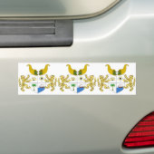 benin embleem bumpersticker (Op auto)
