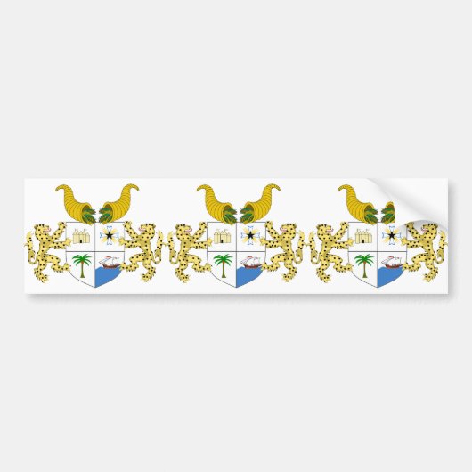 benin embleem bumpersticker (Voorkant)