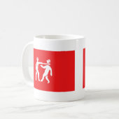 Benin Empire Flag Koffiemok (Voorkant links)