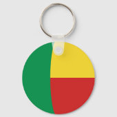 Benin Fisheye Flag Sleutelhanger (Voorkant)