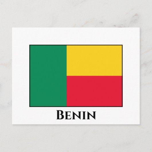 Benin Flag Briefkaart (Voorkant)