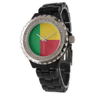 Benin Flag Horloge