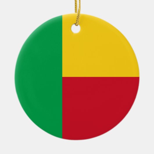 Benin Flag Keramisch Ornament (Voorkant)