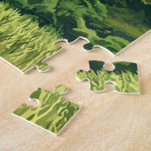 Benin Illustration Travel Art Vintage Legpuzzel (Zijkant)