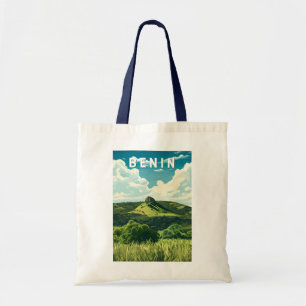 Benin Illustration Travel Art Vintage Tote Bag