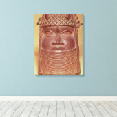Benin-masker Canvas Afdruk (Insitu (Houten vloer))