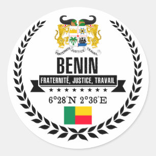 Benin Ronde Sticker