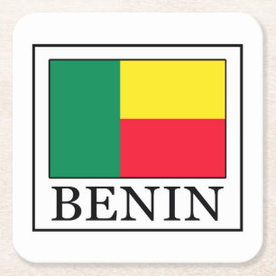 Benin Vierkante Kartonnen Onderzetter