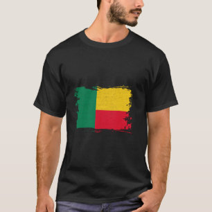 Benin Vintage Beninese Vlag Beninese Trots Benines T-shirt