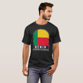 Benin-vlag Embleem T-shirt (Voorkant volledig)