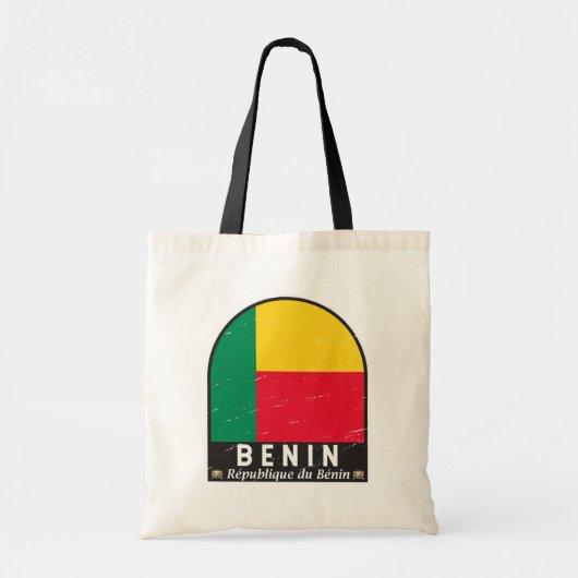 Benin-vlag Embleem  Tote Bag (Voorkant)