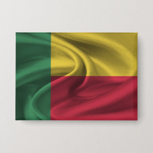 Benin Vlag Knop Button (Voorkant)