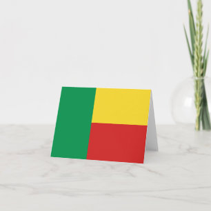 Benin Vlag Notitiekaart