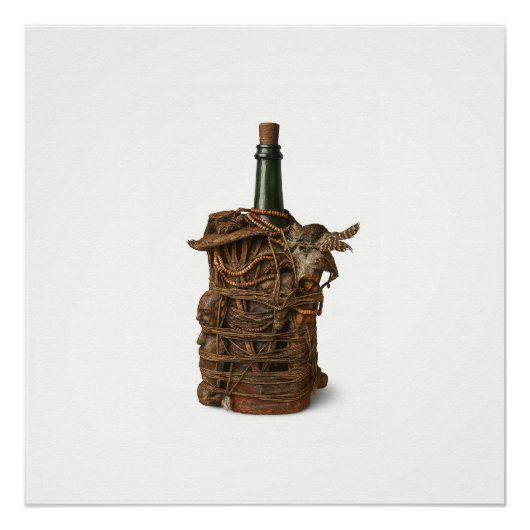 Beninese Fetish Bottle Art Poster Perfect Poster (Voorkant)