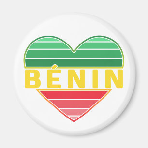 Beninese hart, ik hou van Benin Magneet