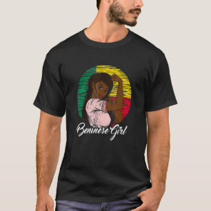 Beninese Vlag Benin Beninese Meisje T-shirt