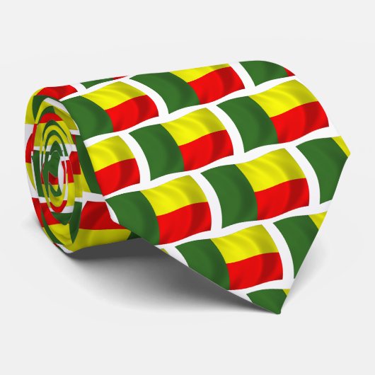 Beninese Vlag Das (Opgerold)