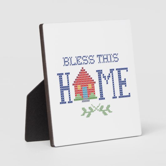 Bénir cette maison Plaque (Recto)