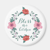 Bénis cette cuisine Christian Fridge Magnet