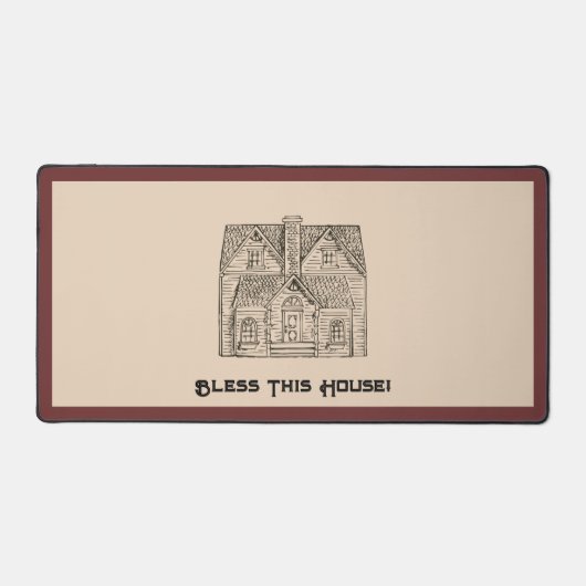 Bénis cette maison avec texte et image modèles (Recto)