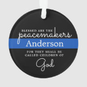 Bénis Sont Les Peacemakers Police Ligne Bleue (dos)