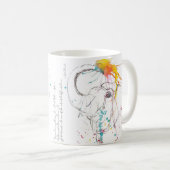 Bénissez la Mug de café des éléphants (Devant droit)
