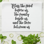 Bénissez la nourriture avant nous serviette (Plié)