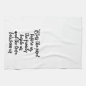 Bénissez la nourriture avant nous serviette (Horizontal)