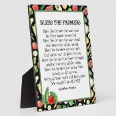 Bénissez les agriculteurs poème Plaque (Côté)