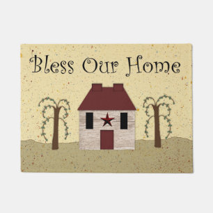 Bénissez notre tapis de porte à la maison