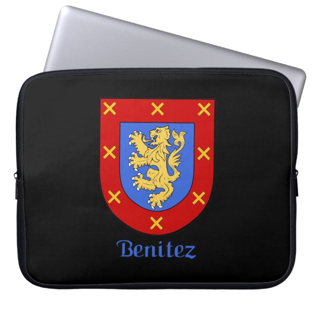 Benitez Family Shield Electronics Bag Laptop Sleeve (Voorkant)