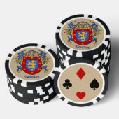 Benitez Heraldische Wapens Poker Chips (Opstapeling)