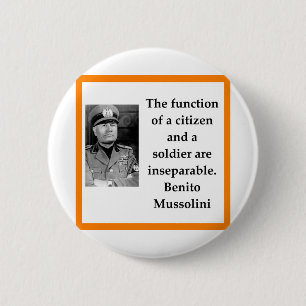 Benito Mussolini Ronde Button 5,7 Cm